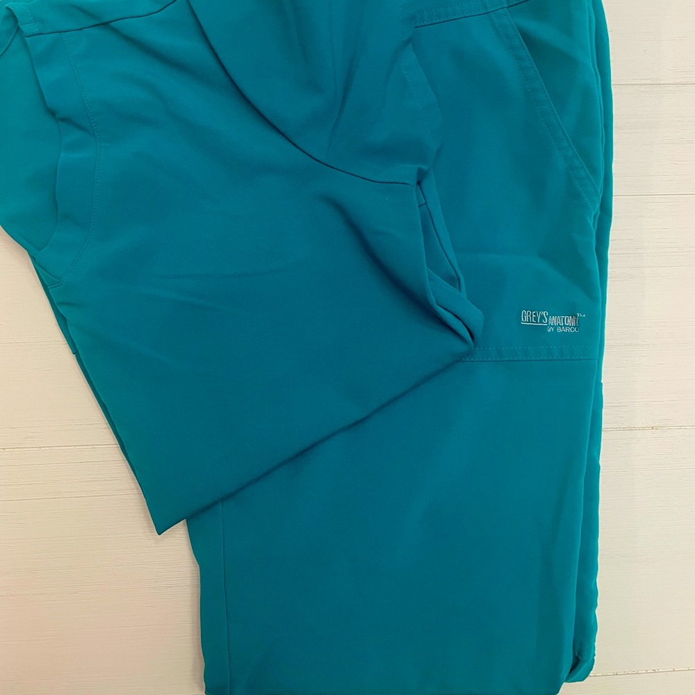 Teal Greys Anatomy signature scrub set